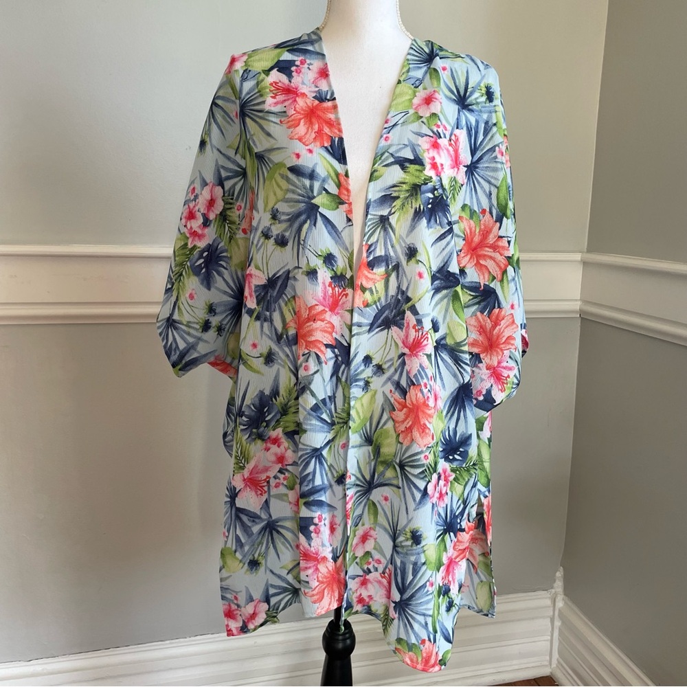 Floral Kimono Cover-Up